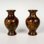 PAIR OF CHINESE CLOISONNE FLOR
