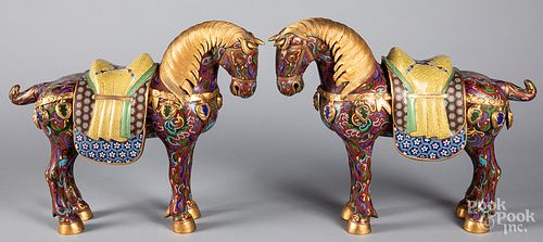 PAIR OF CHINESE CLOISONNé