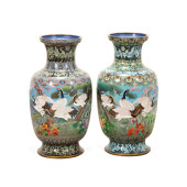PAIR OF CHINESE CLOISONNE LARG