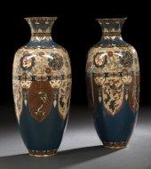 Pair of Chinese Cloisonne Vase