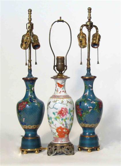 Pair of Chinese cloisonne