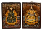 PAIR OF CHINESE COURT FIGURE P
