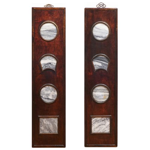 PAIR OF CHINESE DALI DREAMSTONE
