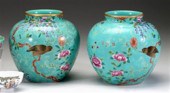 Pair of Chinese Dayazhai vases