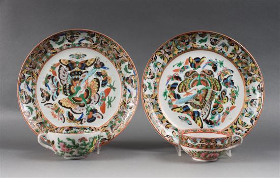 Pair of Chinese Export black