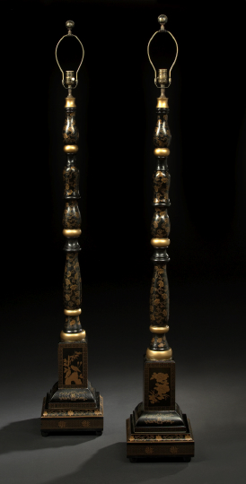 Pair of Chinese Export Black