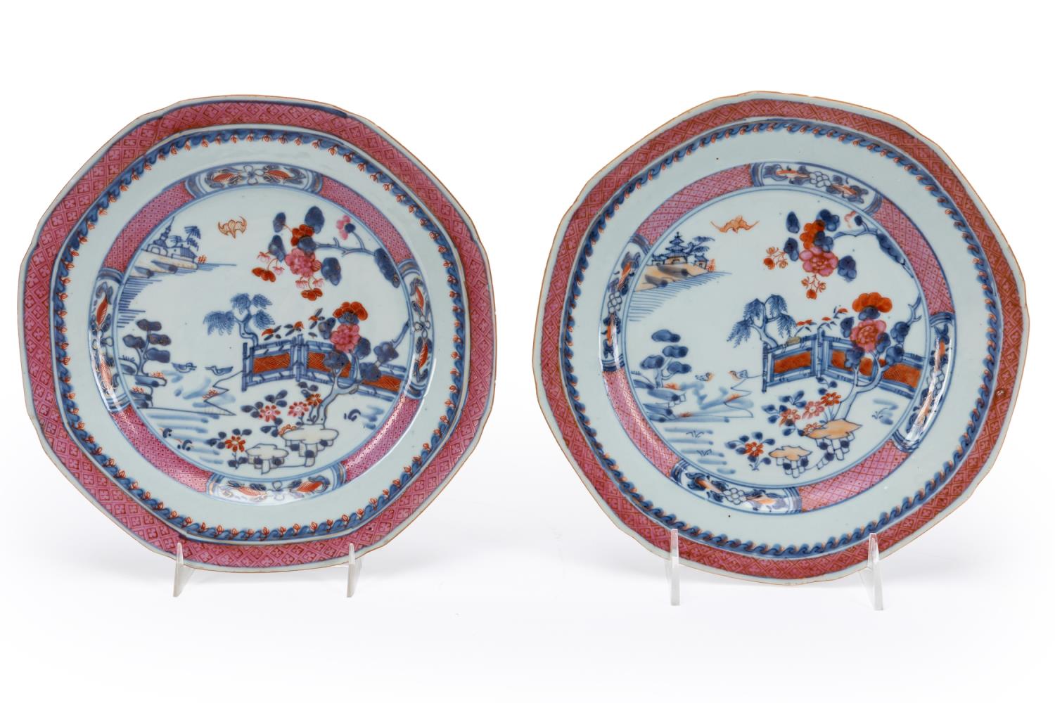 PAIR OF CHINESE EXPORT BLUE,