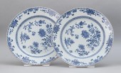 PAIR OF CHINESE EXPORT BLUE AN