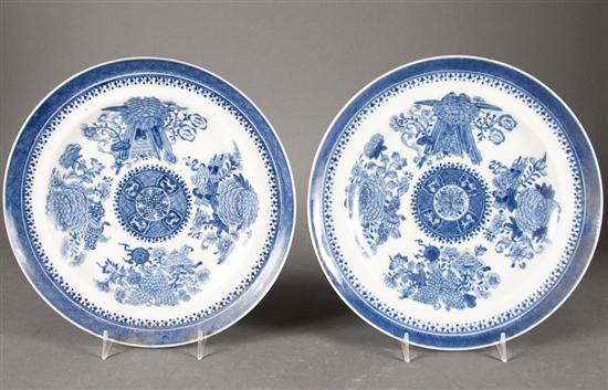 Pair of Chinese Export Blue