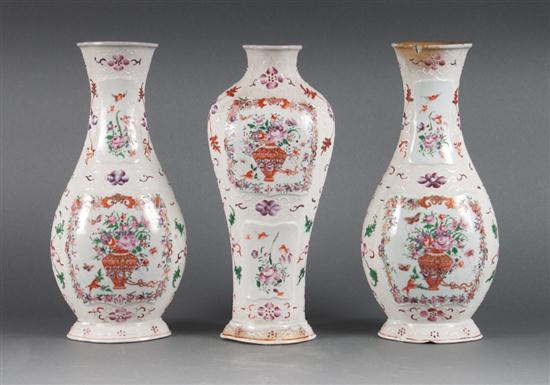 Pair of Chinese Export Famille Rose