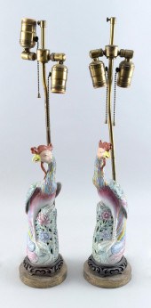 PAIR OF CHINESE EXPORT FAMILLE