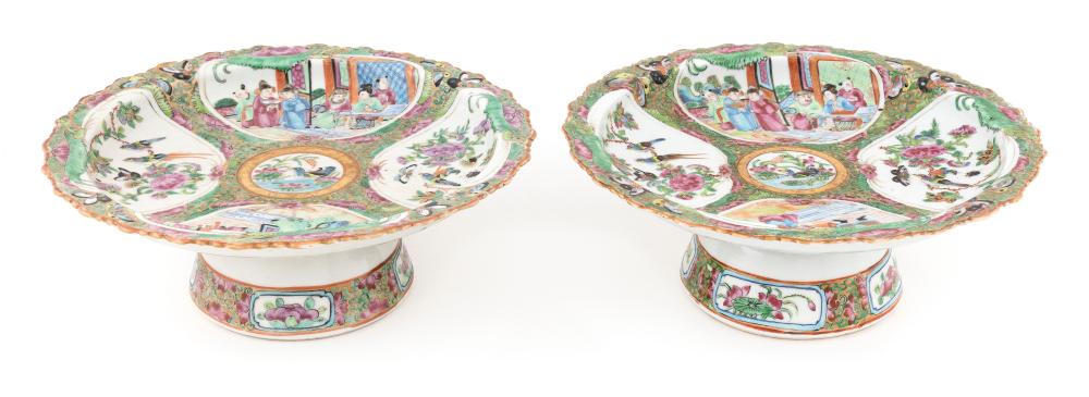 PAIR OF CHINESE EXPORT MANDARIN AND