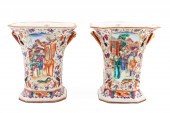 PAIR OF CHINESE EXPORT MANDARI