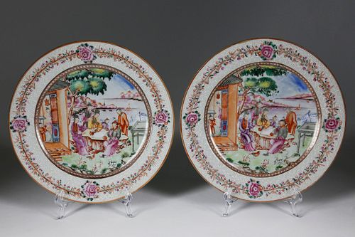 PAIR OF CHINESE EXPORT MANDARIN