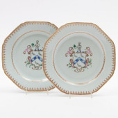 PAIR OF CHINESE EXPORT OCTAGON