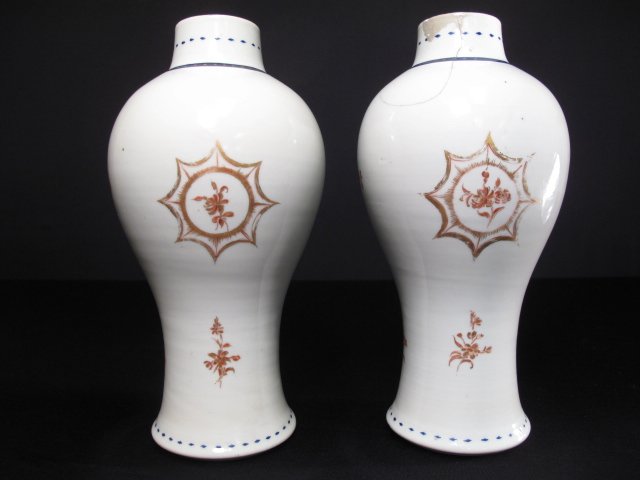 Pair of Chinese export painted