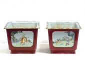 Pair of Chinese Export porceal