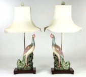 Pair of Chinese Export Porcela