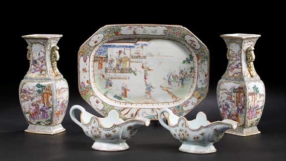 Pair of Chinese Export Porcelain