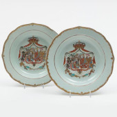 PAIR OF CHINESE EXPORT PORCELA