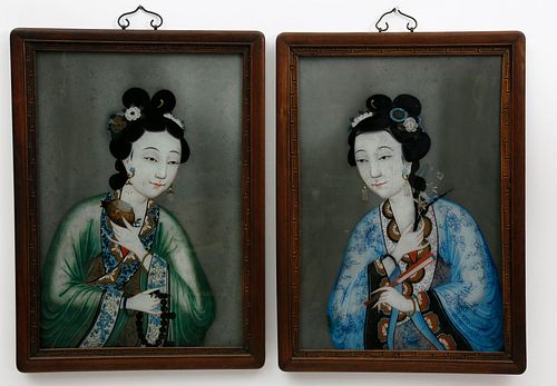 PAIR OF CHINESE EXPORT REVERSE