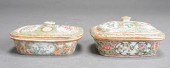PAIR OF CHINESE EXPORT ROSE ME