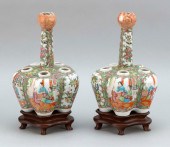 PAIR OF CHINESE EXPORT ROSE ME