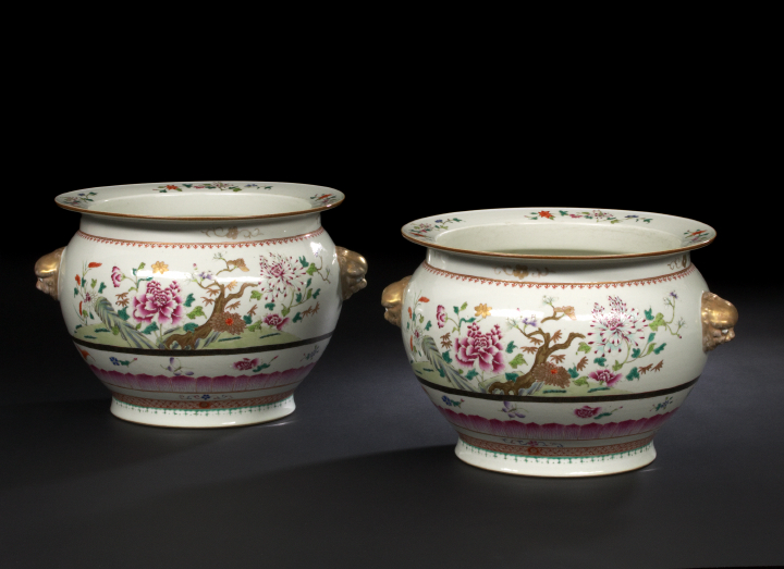 Pair of Chinese Famille Rose