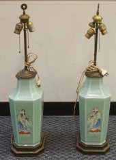 PAIR OF CHINESE FAMILLE ROSE A