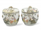 PAIR OF CHINESE FAMILLE ROSE C