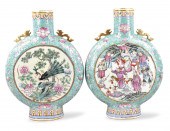 PAIR OF CHINESE FAMILLE ROSE M