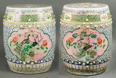 PAIR OF CHINESE FAMILLE ROSE G