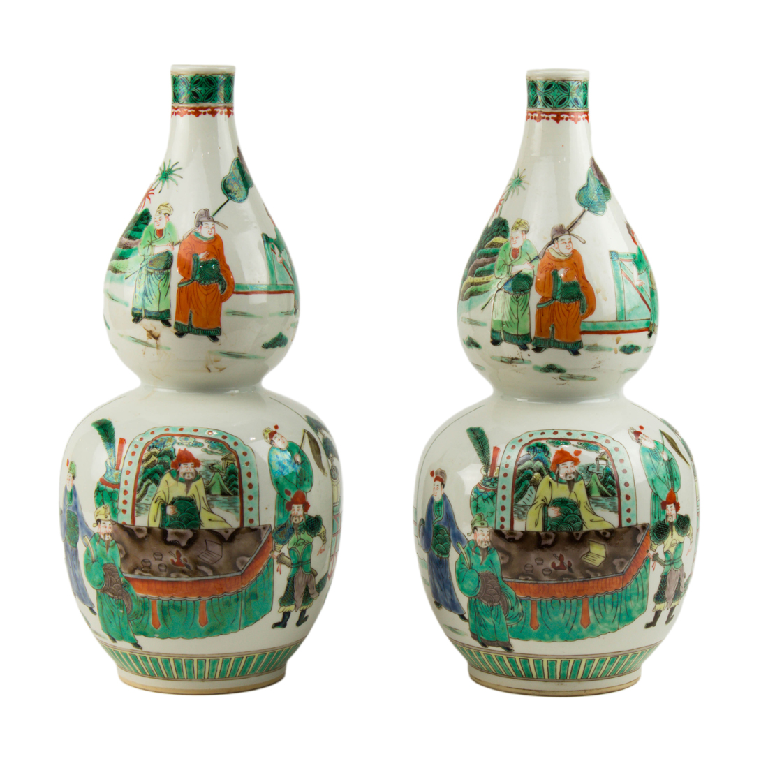 PAIR OF CHINESE FAMILLE VERTE