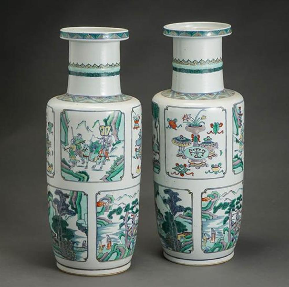 PAIR OF CHINESE 'FAMILLE VERTE'