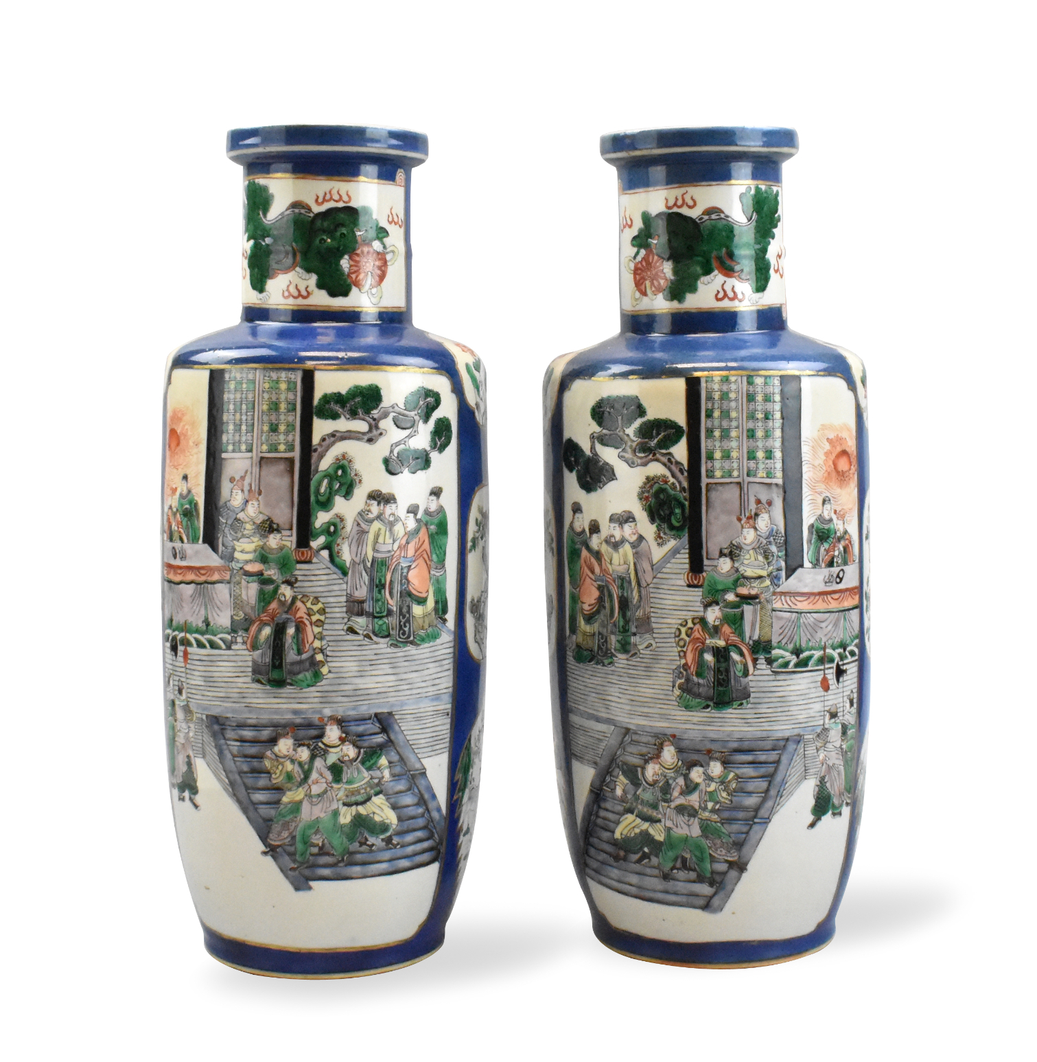 PAIR OF CHINESE FAMILLE VERTE