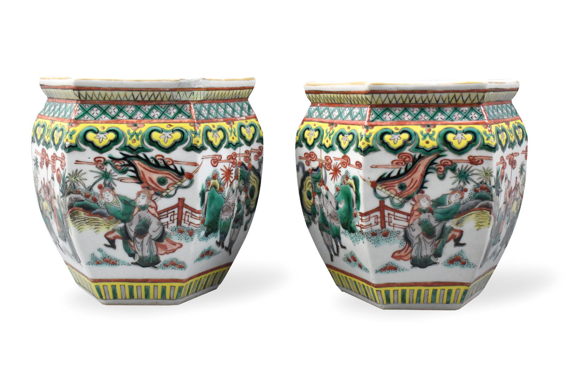 PAIR OF CHINESE FAMILLE VERTE