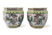 PAIR OF CHINESE FAMILLE VERTE