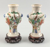 PAIR OF CHINESE FAMILLE VERTE