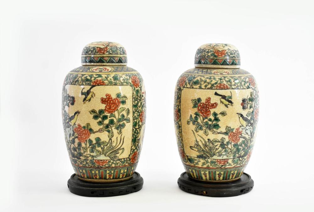 PAIR OF CHINESE FAMILLE VERTE