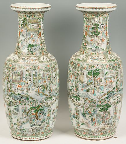 PAIR OF CHINESE FAMILLE VERTE