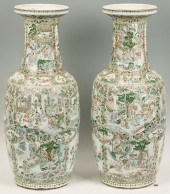 PAIR OF CHINESE FAMILLE VERTE