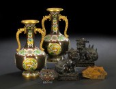 Pair of Chinese Finely Cast-Br