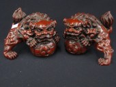 Pair of Chinese Foo Dog Figuri