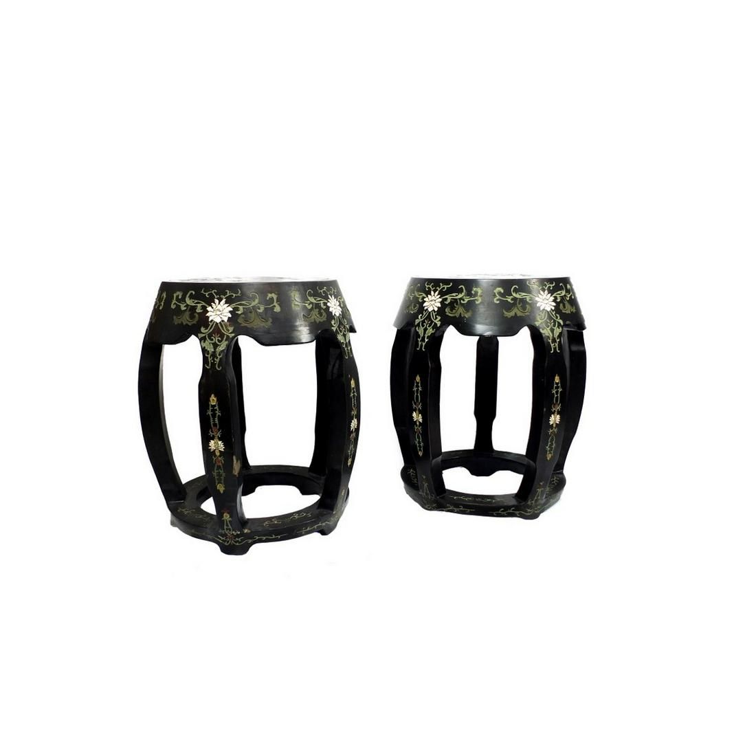 PAIR OF CHINESE GARDEN SEATSPair of