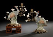 Pair of Chinese Gilt-Brass and