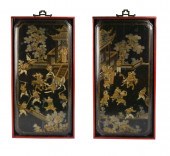 PAIR OF CHINESE GILT LACQUERED