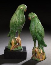 Pair of Chinese Glazed Pottery