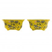 PAIR OF CHINESE GRISAILLE DECO