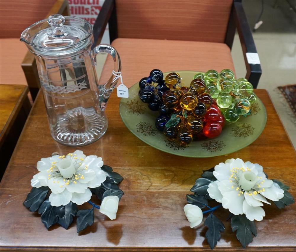 PAIR OF CHINESE HARDSTONE LOW