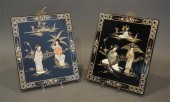 PAIR OF CHINESE HARDSTONE MOUN
